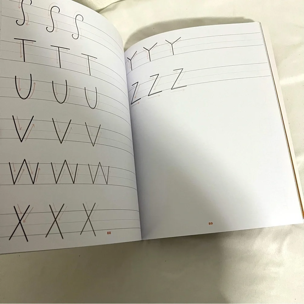 Learn to Letter Luna the Llama Interactive Children Workbook Hand Lettering New